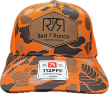 Load image into Gallery viewer, R7R Old School Orange Camo hat
